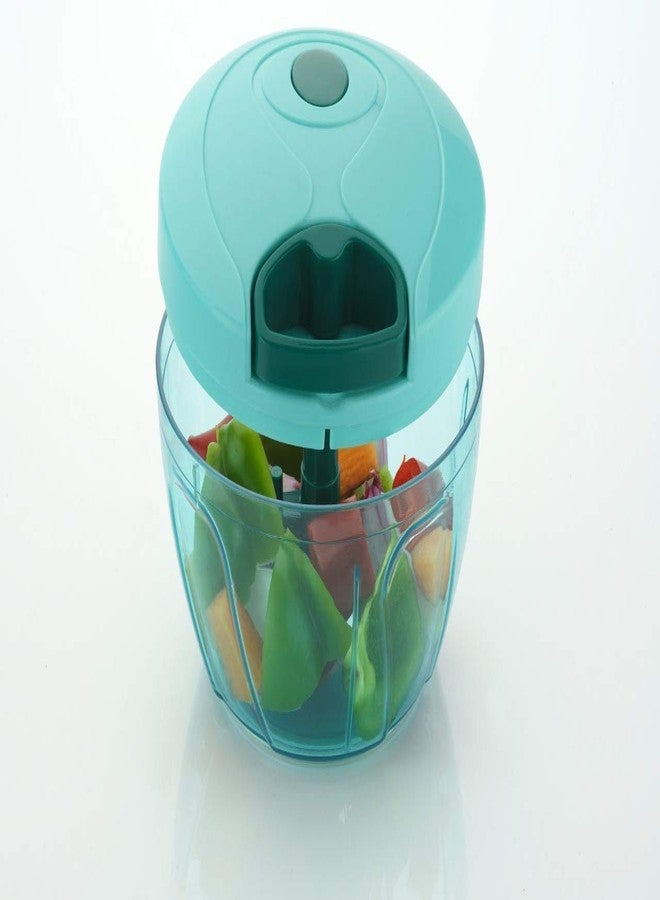 Hotmark 2 in 1 Handy Dori Plastic Vegetable & Fruit Chopper - 350 Ml,Multicolor - Image 2